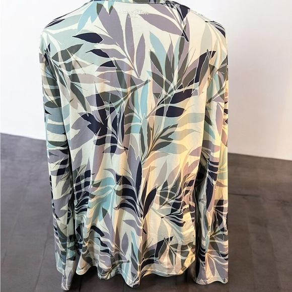 Hang Ten Blue and Green Long Sleeve Swim Coverup - Picture 3 of 5